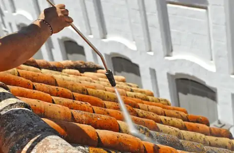 Nettoyage de toitures - Guernes